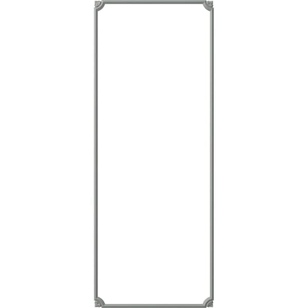 Ekena Millwork 28-in. W x 72-in. H Bradford Leaf Panel Moulding Kit Single Panel PMLKBR28X72A - main